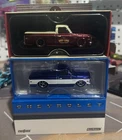 Hot Wheels RLC 1969 Chevy C-10 Lot of 2 Red and Blue - Smoke Free Home