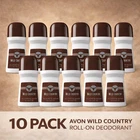 Avon Wild Country Roll-on Anti-perspirant Deodorant 2.6 oz (10-Pack)