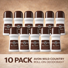 Avon Wild Country Roll-on Anti-perspirant Deodorant 2.6 oz 10-Pack 