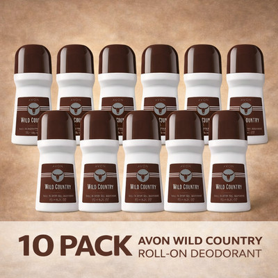 Avon Wild Country Roll-on Anti-perspirant Deodorant 2.6 oz (10-Pack)