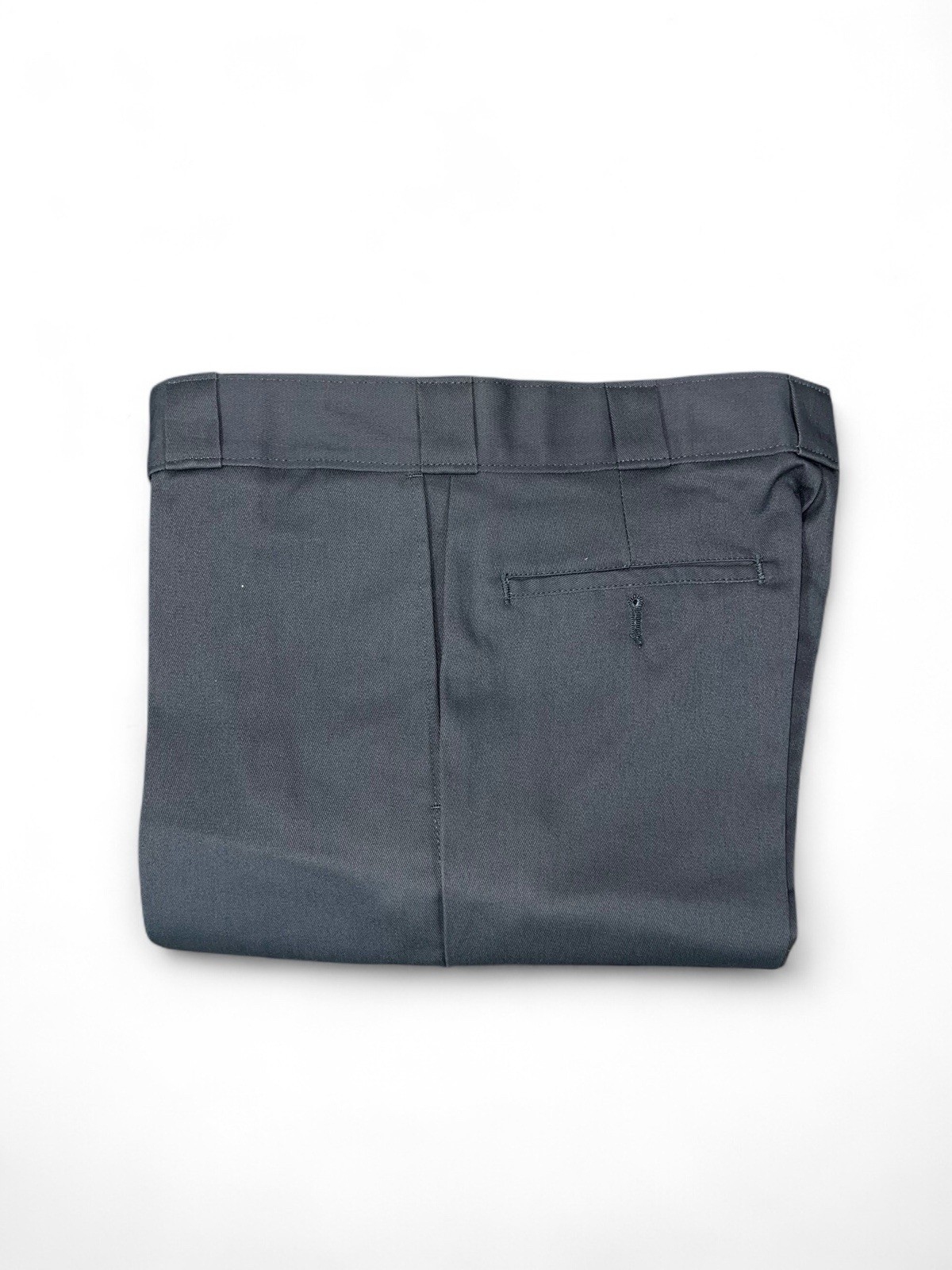 Dickies Men's Stain-Resistant Flat Front Work Pants in Charcoal