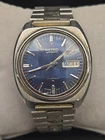 Seiko Automatic 37mm Blue Day/Date Dial Mens Watch 7009-8109