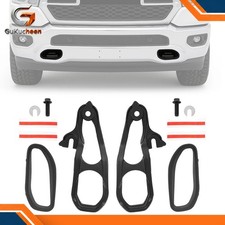 Front Tow Hook Left Right W Bumper Bezels Black For Ram 1500 Dt 2019-2024