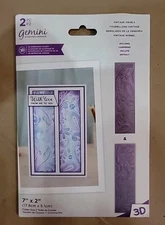 3D Embossing Folders Vintage Swirls Gemini Set of 2 Crafters Companion Free Ship