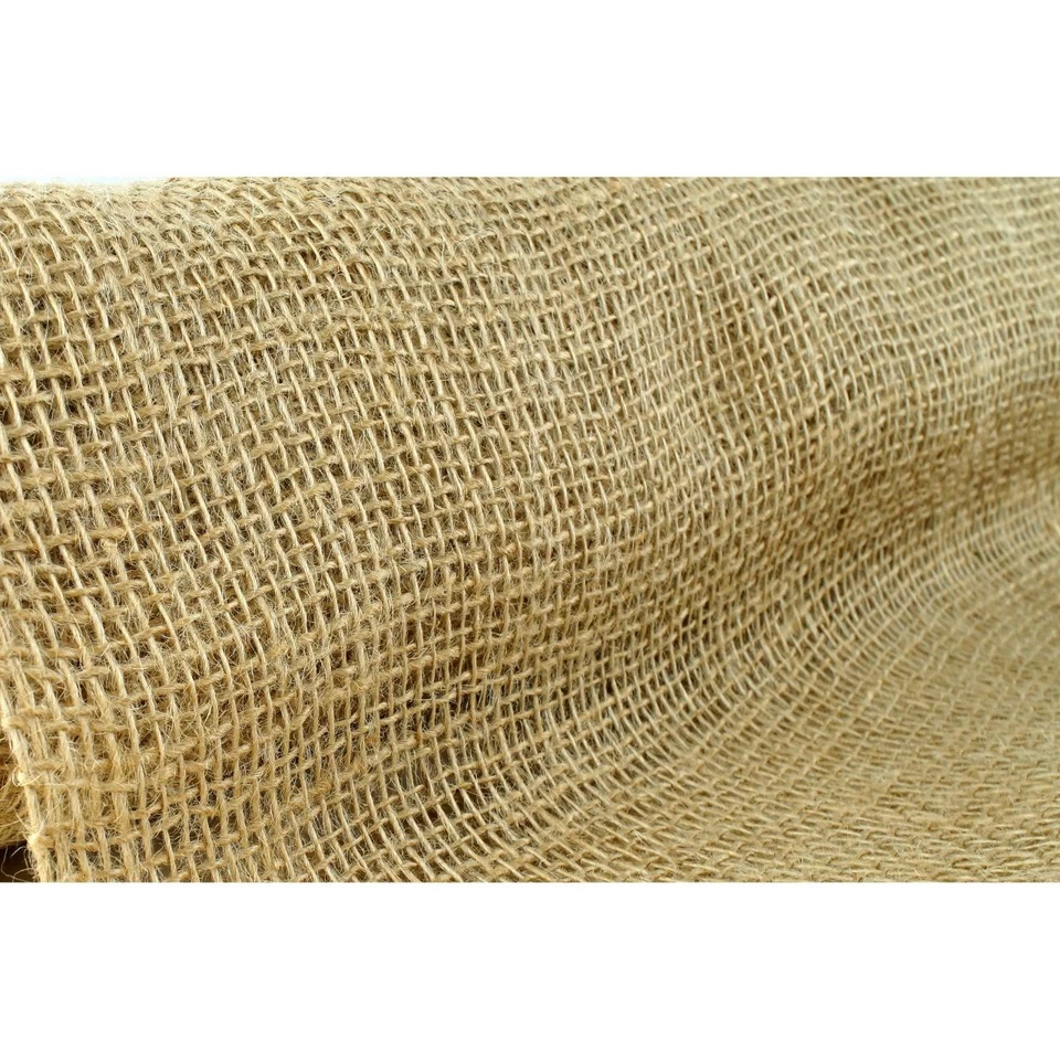 Burlap Hessian Roll Table Runner Cloth 50cm x 10m Jute Natural Fabric Material - image 2 of 2