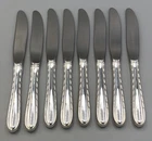 Silver Flutes by Towle Sterling Silver set of 8 Butter Spreaders 6.5"