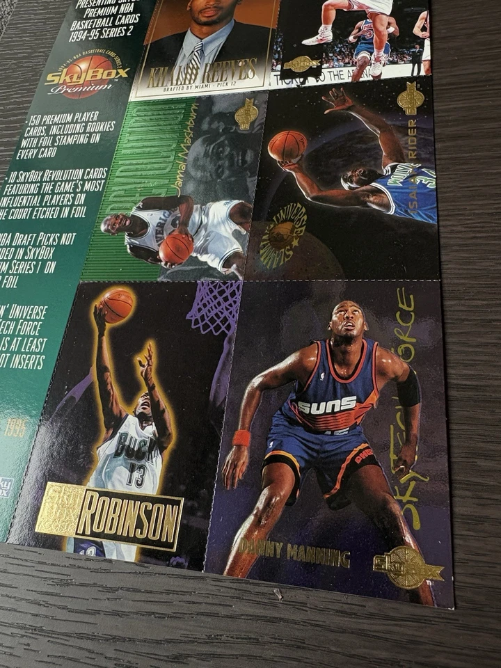 Skybox Premium 1994-95 hoja de 6 tarjetas sin cortar promoción Foto 4 de 4