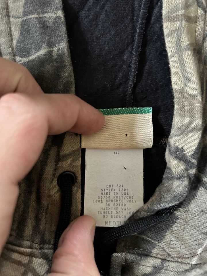 Vintage Ozark Trail Camo Hooded Jacket Mens Size Medium Made In USA - Image 4 of 4