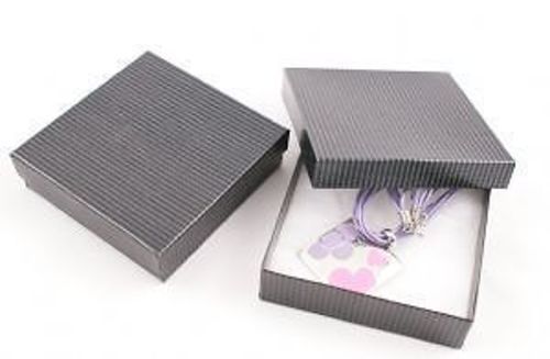10 x Cotton Filled Pendant Bangle Multi Purpose Gift Storage Boxes (90x90mm) - Picture 6 of 19
