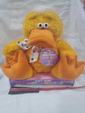 Dan Dee Animated 9" Yellow Plush Duck Sings "Hop Hop Hop" rescue me Aretha 