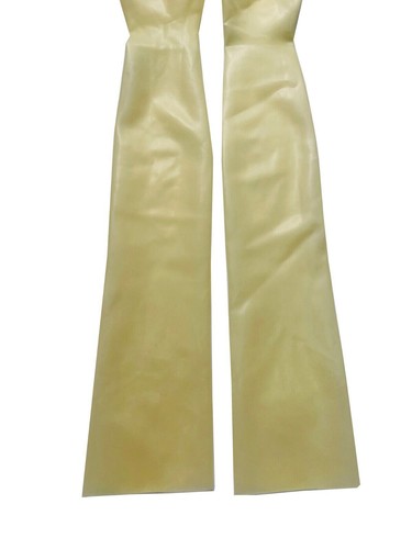 Guantes largos de látex transparente moldeado látex ópera larga sin pegamento talla M,L - Imagen 3 de 3