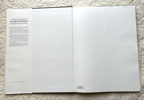 The PEN RENDERINGS of ELMER RISING, Ltd Ed 1st Edition New England Gwen Wells - Foto 6 di 10