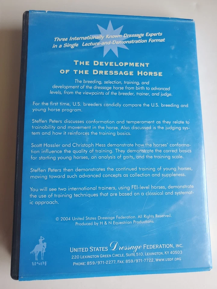 The Development of the Dressage Horse DVD 2004 United States Dressage Federation - Image 2 of 4