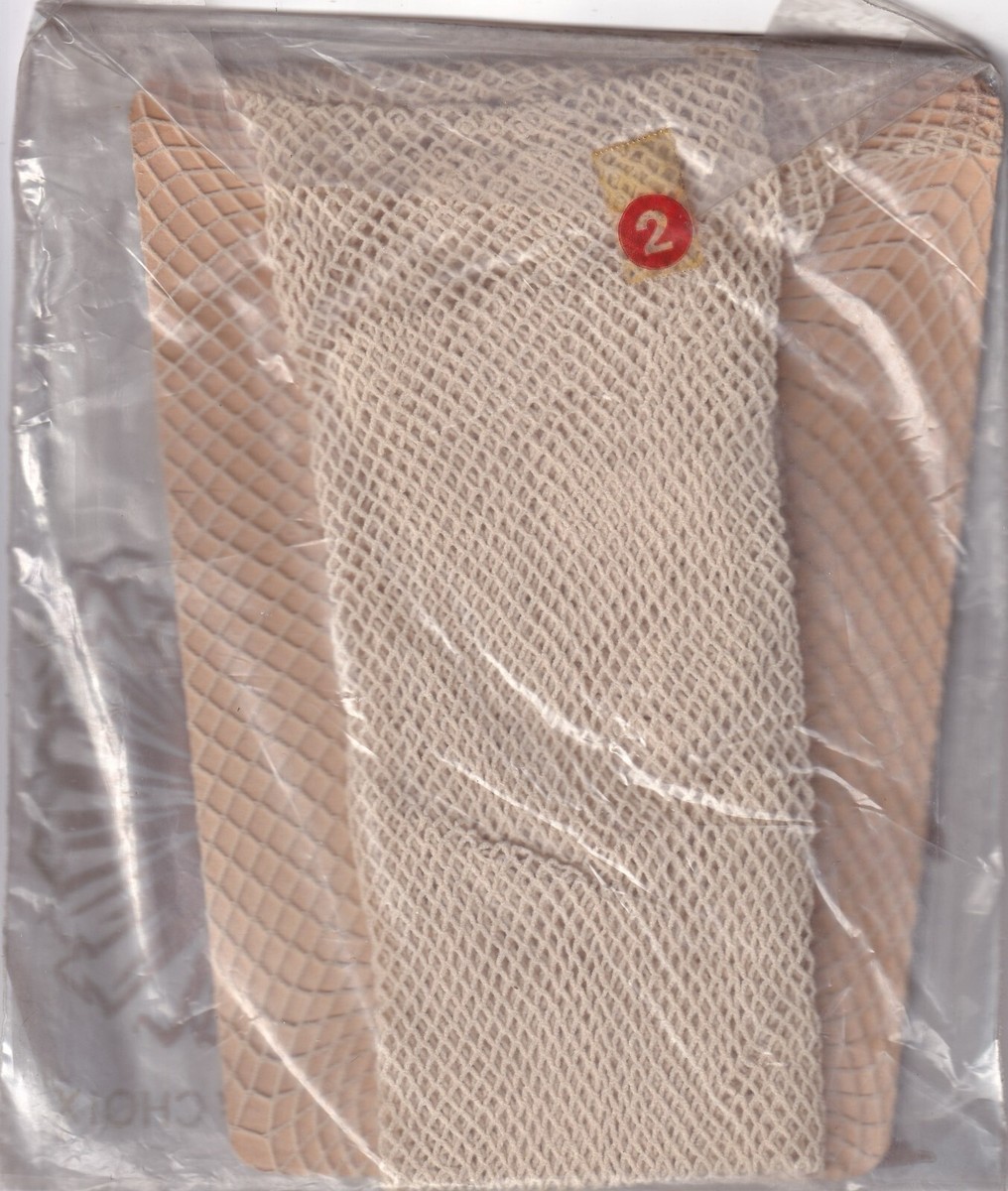 Bas Résille Vintage Couleur Sangêne, Orange Ou Mauve - Taille 2 - France - Neufs