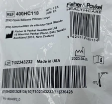 Fisher & Paykel Opus Silicone Large Pillow Replacement 400HC118 NEW Sealed USA