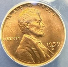 1958 D Lincoln Wheat Cent MS65 RED ANACS