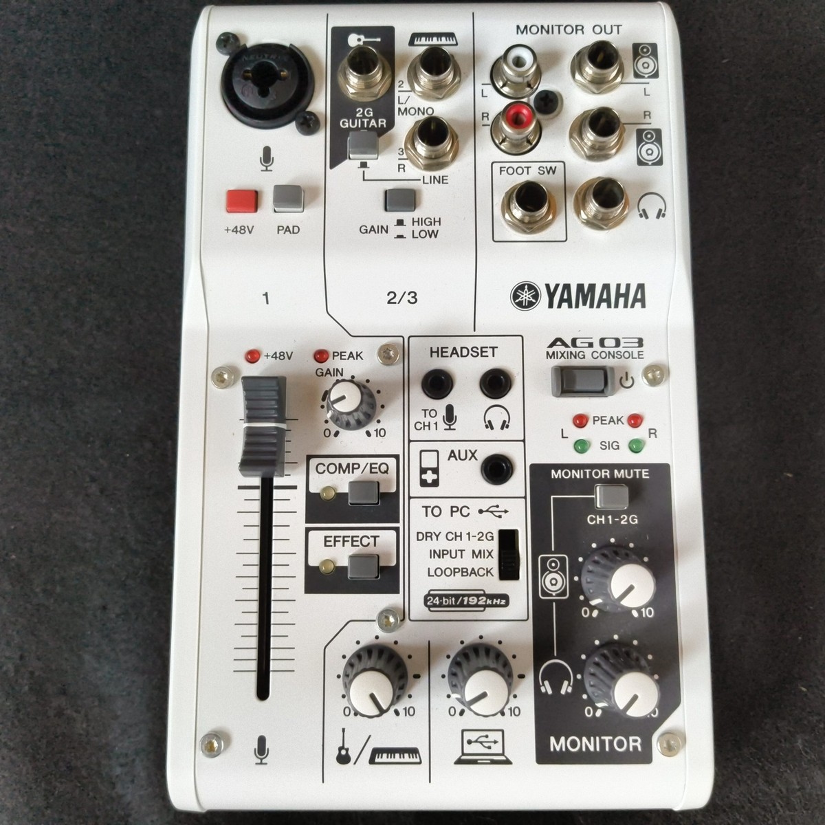 Yamaha AG03 Channel Mixing Console Computer Audio Interface