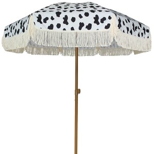 Ammsun Patio Umbrella With Fringe 7 Ft Upf50 Protection With Tilt Ebay