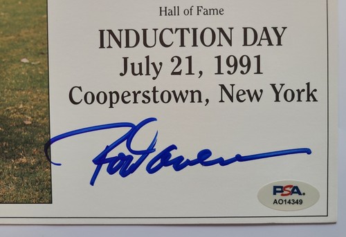 HOF Rod Carew Signed 8.5x11 Hall Of Fame Induction Day Print PSA Twins - Picture 3 of 3