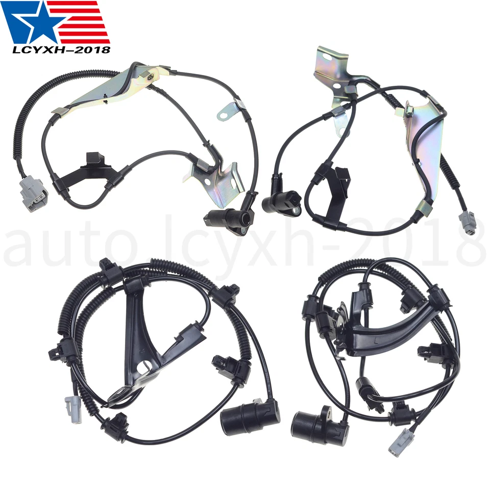 Juego 4 Sensor de velocidad de rueda ABS delantero trasero derecho izquierdo ajuste LAND CRUISER LX470 98-07 Foto 2 de 4