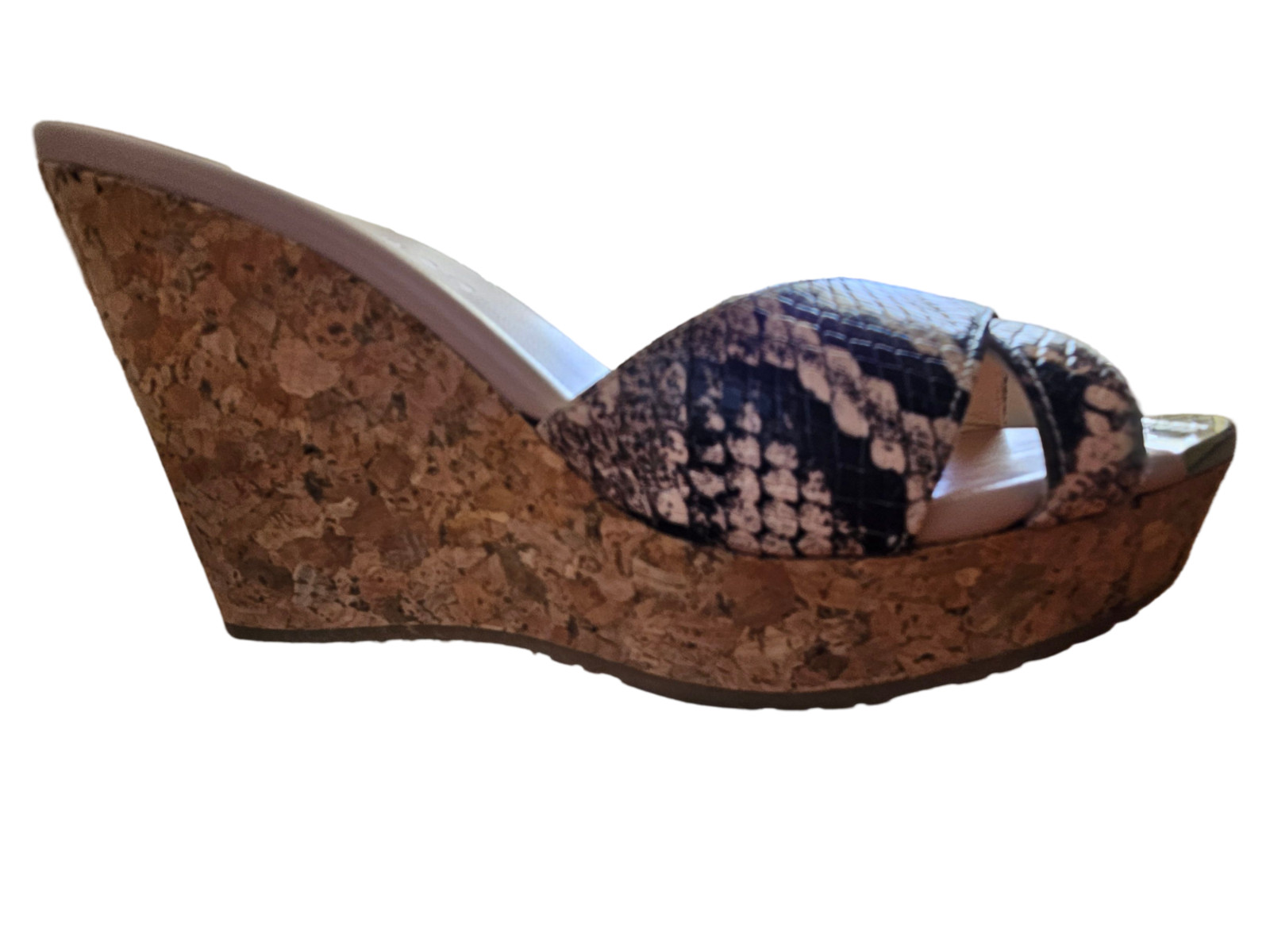 Jimmy Choo Python Cork Platform Wedge with Gold P… - image 4