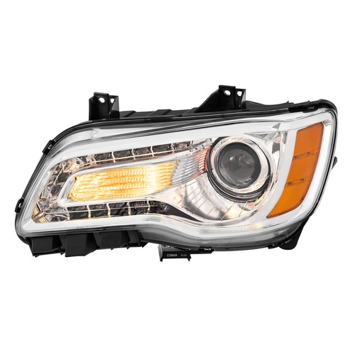 2PCS Chrome Amber LED DRL Projector Headlights For 11-23 Chrysler 300 w/ Bulbs - Picture 8 of 17