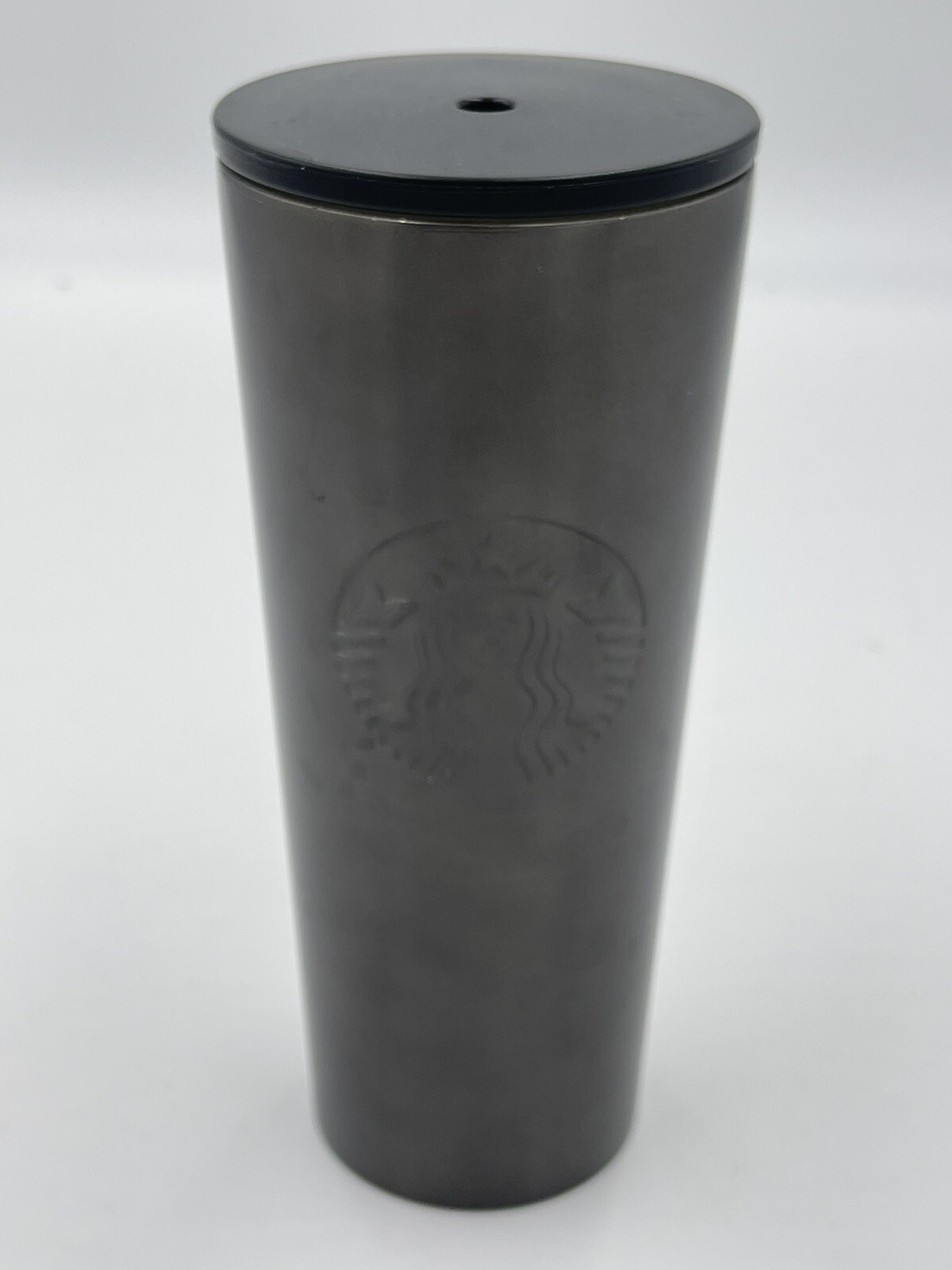 Starbucks 16oz Siren Gray Gunmetal Stainless Steel Tumbler Black-image