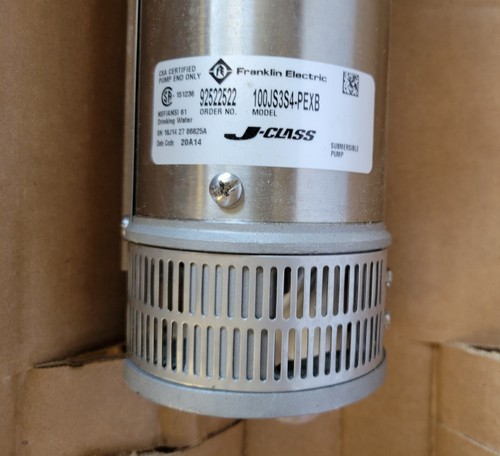 Franklin Electric 4" 3 HP 220V 25 GPM 22 STG 50 hz Submersible Deep Well Pump - Picture 9 of 12