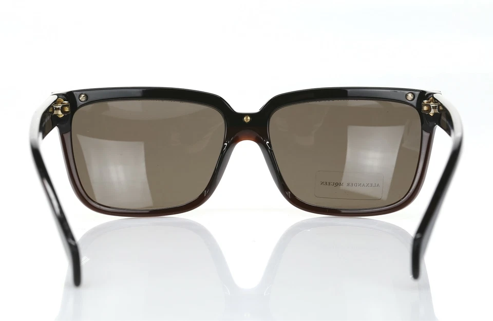 Gafas de sol ALEXANDER MCQUEEN para mujer AMQ4191/S marrón y dorado cuadradas 58 mm 141167 Foto 4 de 4