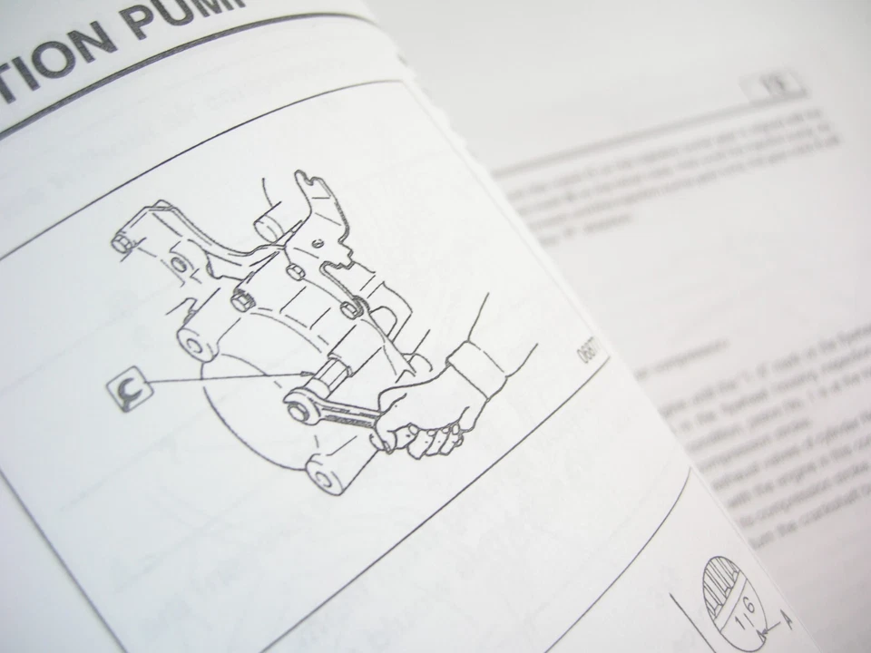 Manual de reparación de taller de servicio de motor diésel industrial Mitsubishi 6D34-T 6D34T Foto 4 de 4