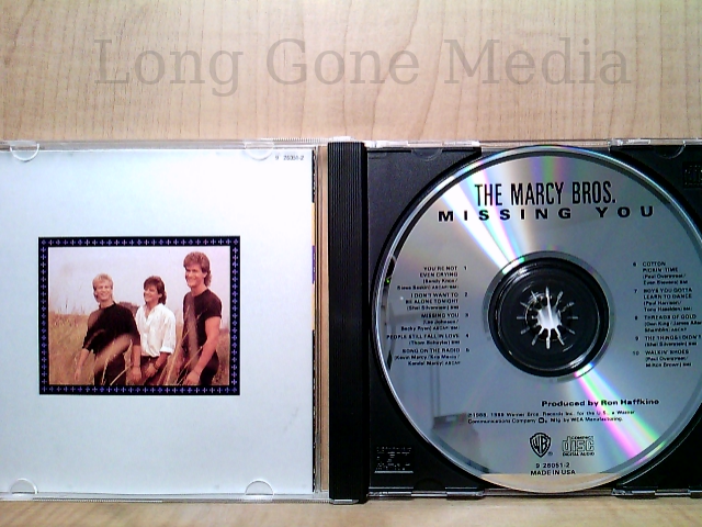 Missing You by The Marcy Brothers (CD, Remainder, 1989