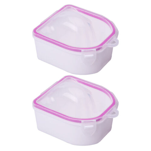 2pcs Manicure Soak Bowl Nail Soaking Tray Nail Soaking Bowl Nail Washing Bowl