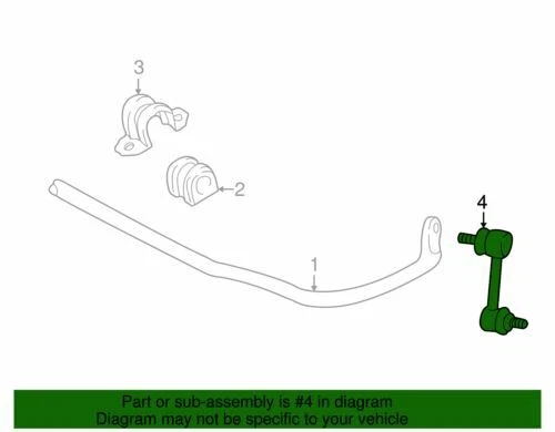 Genuino GM 2003-2010 Pontiac Vibe Suspensión Trasera Estabilizador Eje Eslabón 88971297 Foto 2 de 2