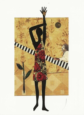 Postcard Melinda Moore Lampkin ''Rain Maker'' 1998 (Fabric Collage) MINT Unused