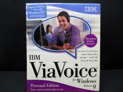 IBM ViaVoice Personal Edition 9.0, PC CD-ROM, W 98 / Me, Never Used