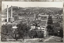Hannibal from Cardiff Hill Hannibal Missouri City View EKC Postcard RPPC 446