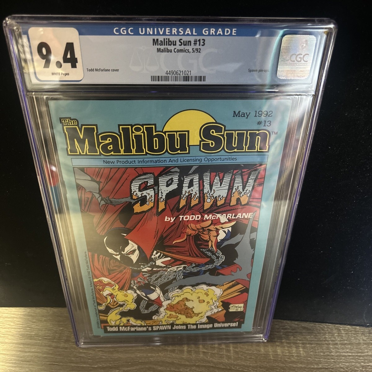 Malibu Sun #13 CGC 9.4 Todd McFarlane! Pre-dates Spawn #1 Malibu Sun #13 CGC 9.4 Todd McFarlane! Pre-dates Spawn #1