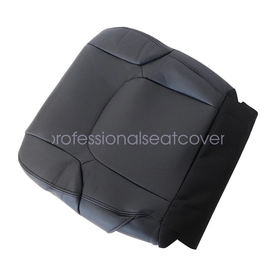 Cubierta de asiento de cuero perforada inferior del conductor para Nissan Frontier 2005-2020 2021 Foto 4 de 4