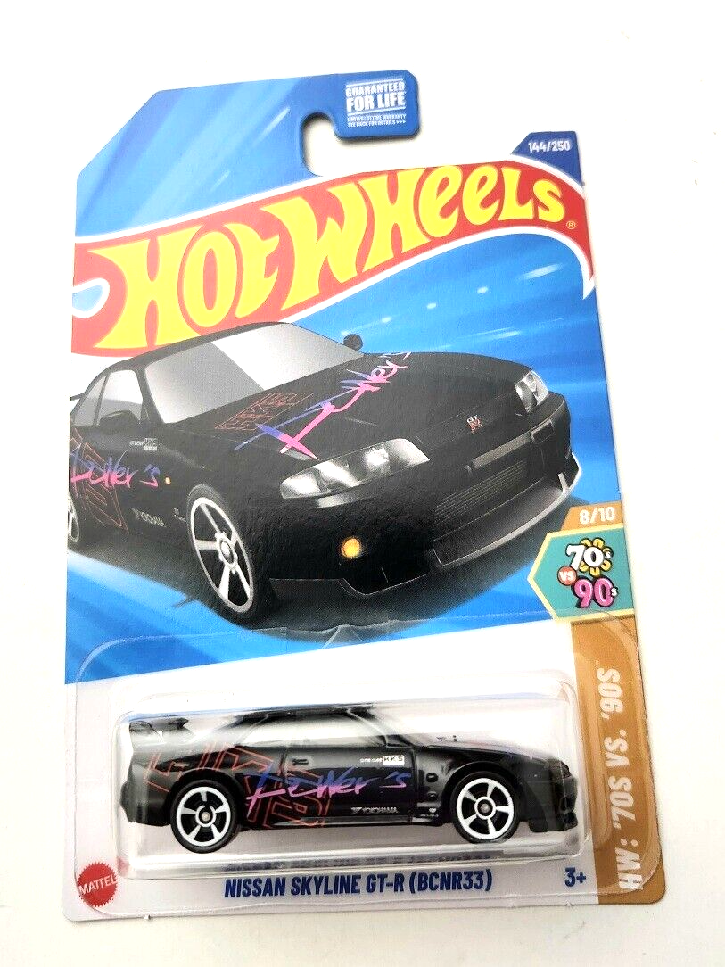 Hot Wheels Nissan Skyline GT-R BCNR33 Black #144 144/250
