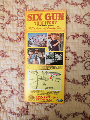 #ad #ad Vintage Florida Amusement Park Brochure Six Gun Territory Ocala $12.95