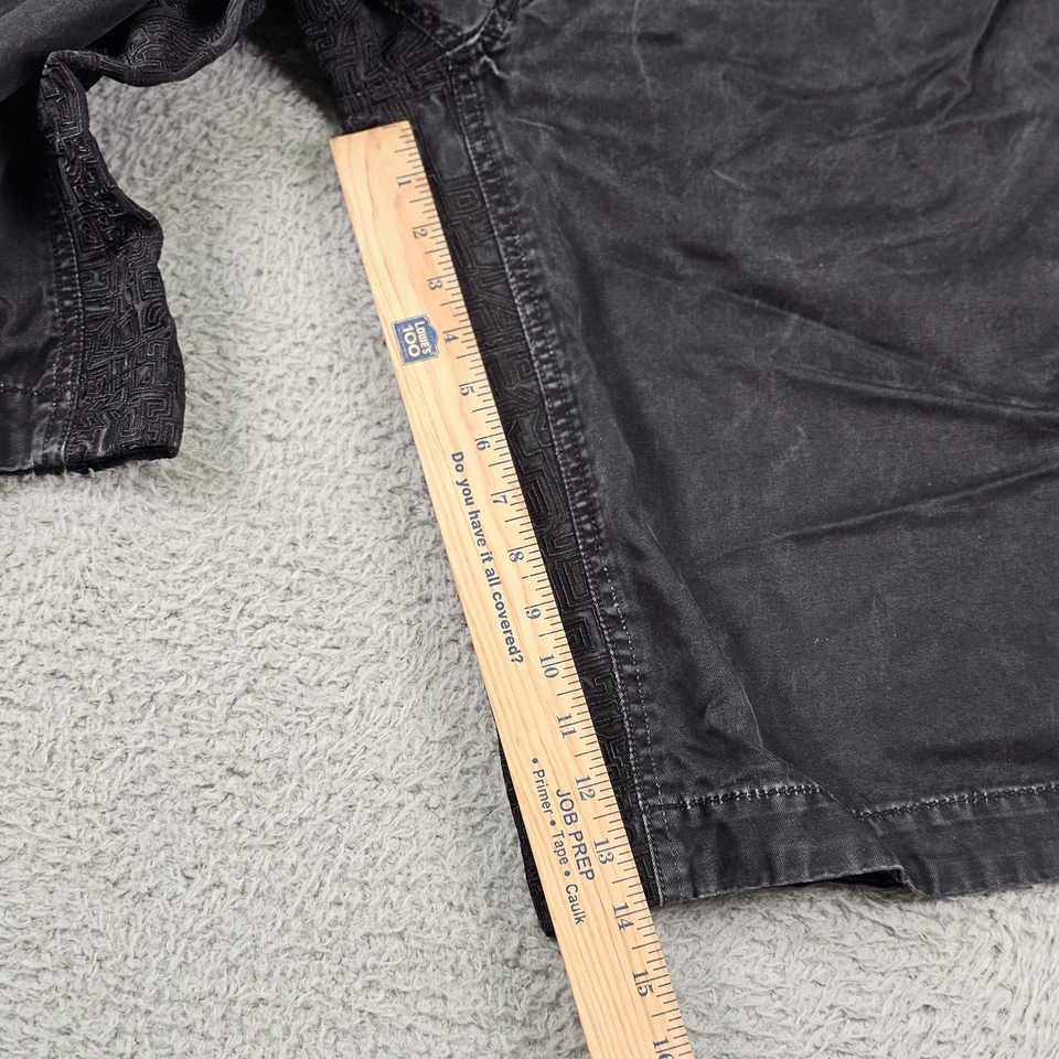 Pantalones Cortos Coogi Para Hombre 34 Negro Multicolor Retazos Calce Suelto Hip Hop Urbano Años 2000 Foto 3 de 4