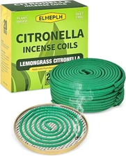Citronella Incense Coil Outdoor - Each Burns for 8 Hours (Contains 20 coils... 