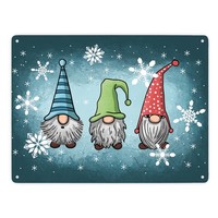 Weihnachts-Wichtel Metallschild XXL In 28X38 Cm