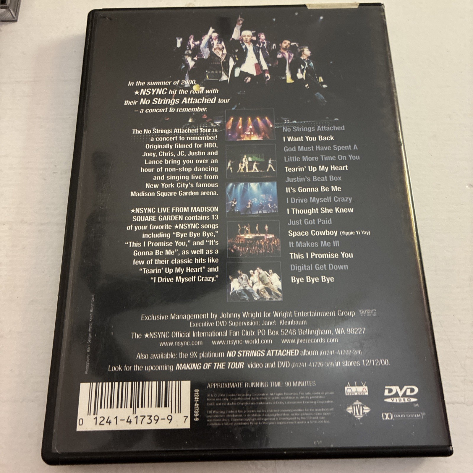 'N Sync: Live from Madison Square Garden (DVD, 2000)