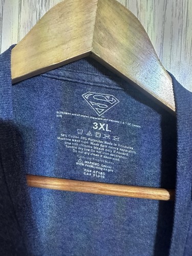Camiseta manga corta SUPERMAN para hombre 3XL gráfica azul jaspeado logotipo DC 🦸 💪 - Imagen 2 de 5
