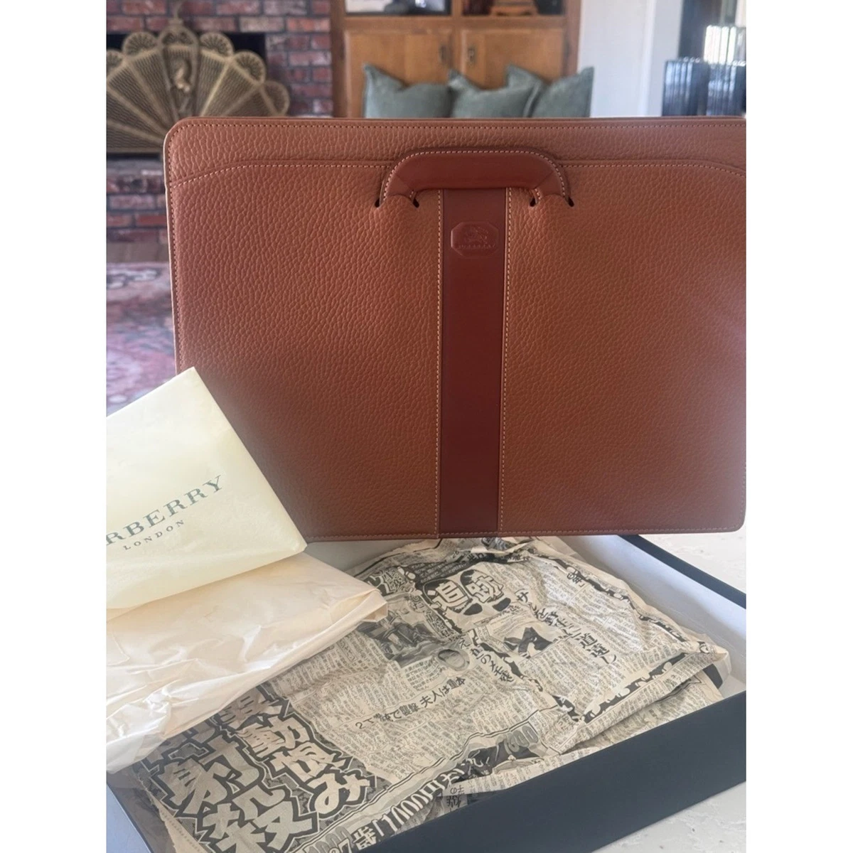 Burberry Leather Men's Briefcase/Document Case for sale | eBay