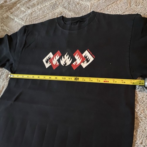 Black Label Vintage 90s Y2K Skate Shirt Size Medium - Picture 3 of 4