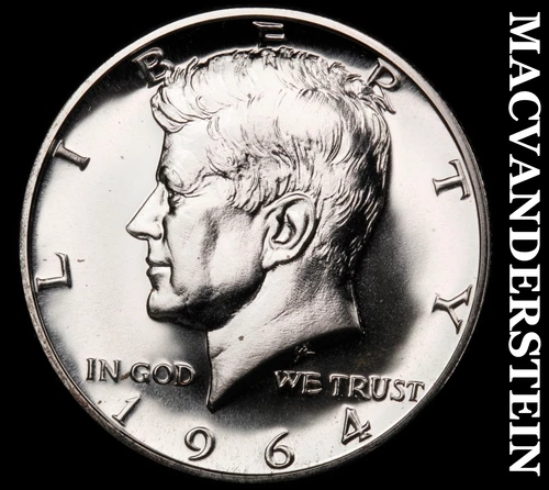 1964 Kennedy Half Dollar- Silver- Choice Gem Proof Luster No Reserve #i9253