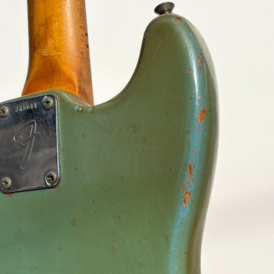 1972年 Fender USA Musicmaster ベース　ダフネブルー Fender USA Musicmaster Bass 1972 Daphne Blue Vintage Short Scale