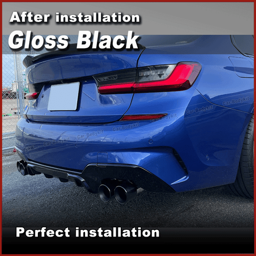Passt für BMW G20 G28 Glanz Schwarz Auspuffblende Endrohr Tailpipe Auspuffrohre - Bild 5 von 11